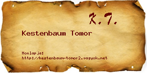 Kestenbaum Tomor névjegykártya